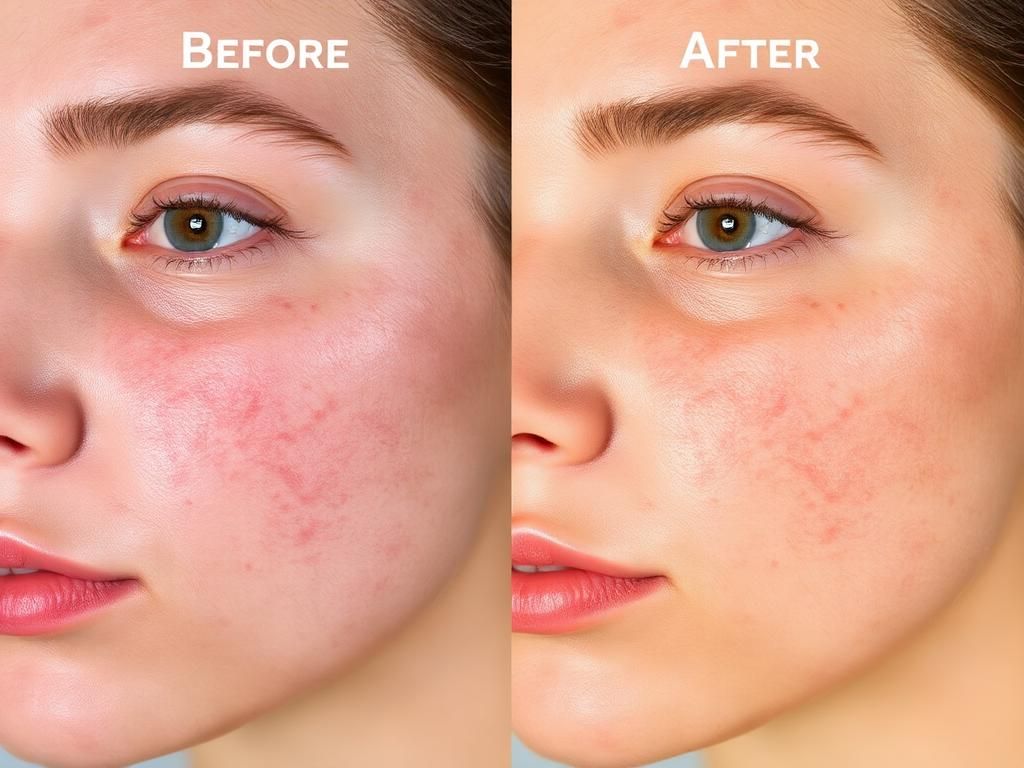 Rosacea facial treatment