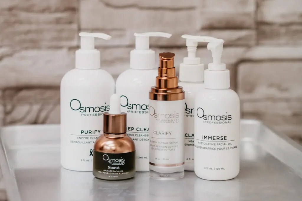 Osmosis Skincare product line